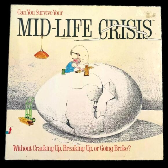 Vintage 1982 Mid-Life Crisis Board Game Strategy Party New Sealed by Game Works - Picture 1 of 4